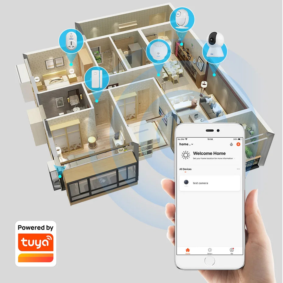 Caméra de Surveillance WiFi Motorisée 360° – Suivi Automatique & Vision Nocturne