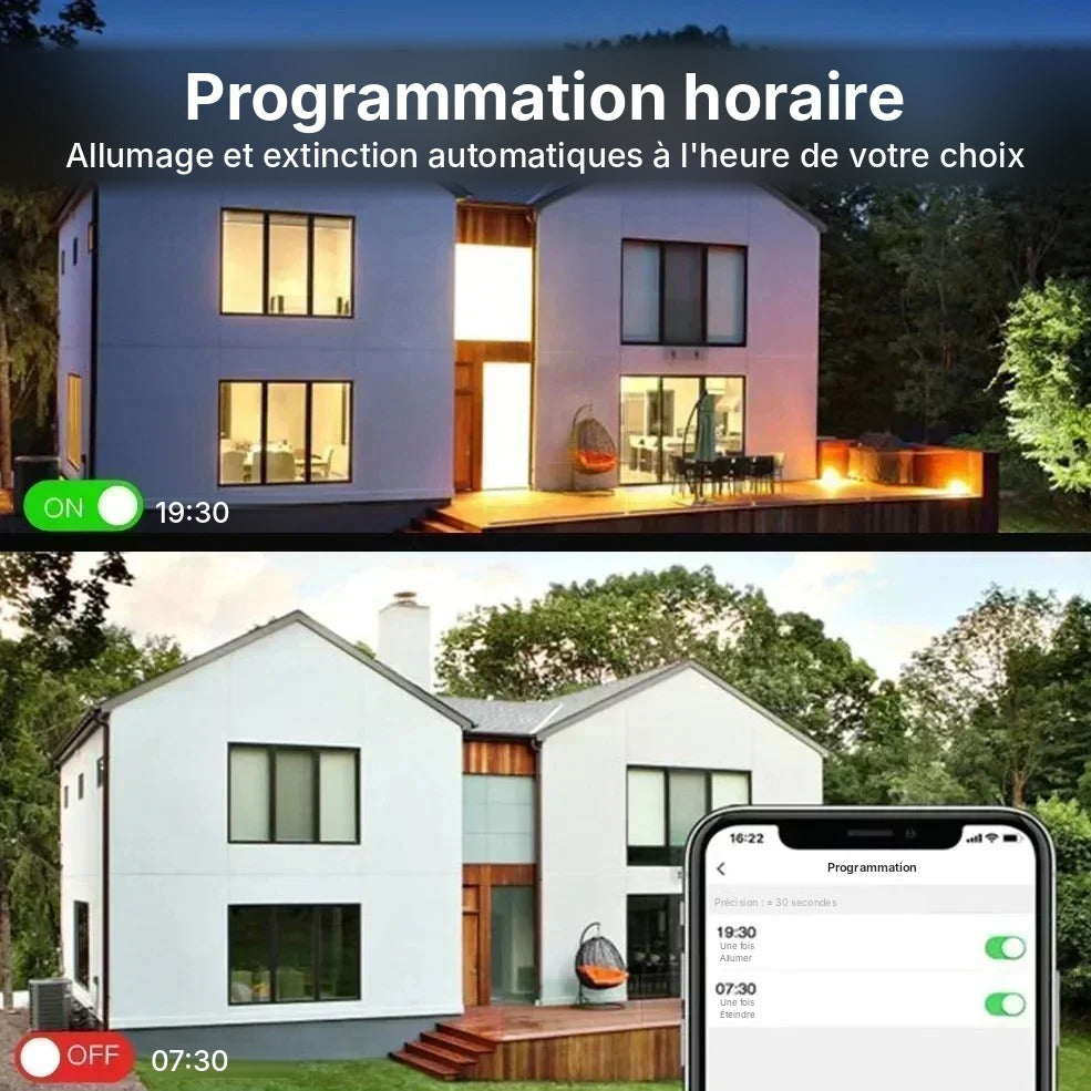 Ampoule Connectée WiFi E27 – 16 Millions de Couleurs, Compatible Alexa & Google