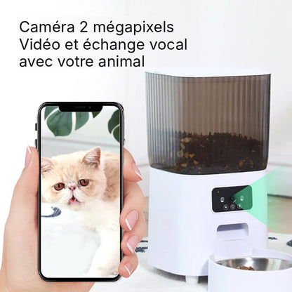 Distributeur Automatique de Croquettes 5 L – WiFi & Caméra